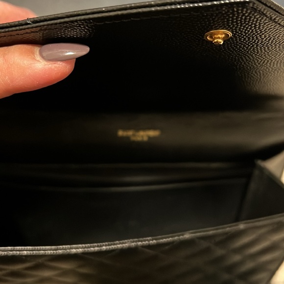 YSL Cassandre Matelasse Flap Pouch Wristlet - Picture 4 of 7